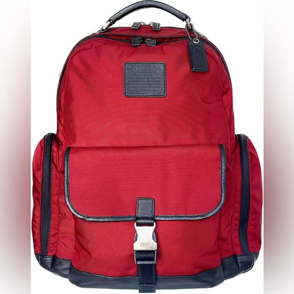 Coach Bags Coach Mens Travel Backpack In Redblack Poshmark